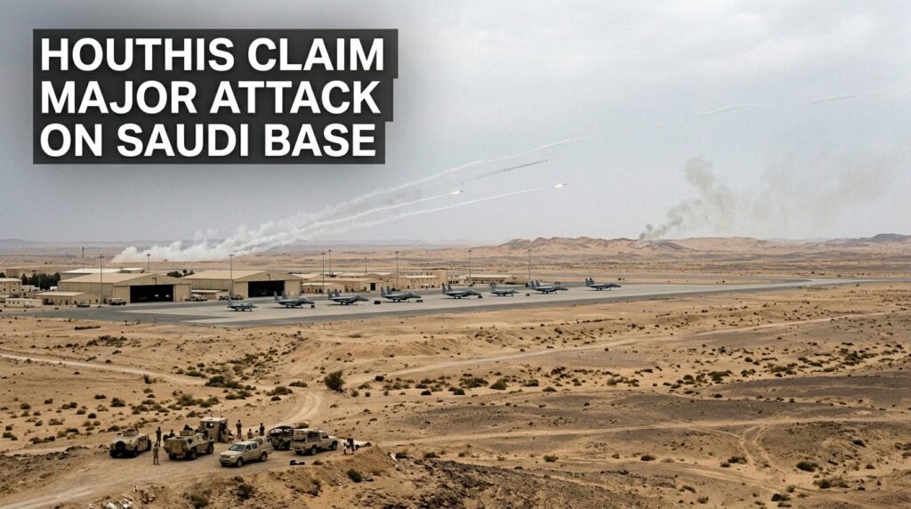 Houthis Say Saudi Air Base Targeted in Missile and Drone Assault